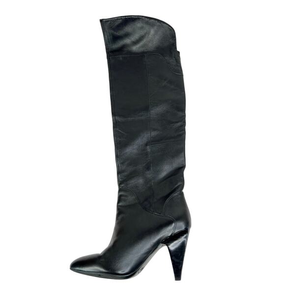 Guess Black Genuine Leather Knee High Boots Y2K Designer Formal Size US 7
Chic - Picture 10 of 16
